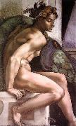 Michelangelo Buonarroti Ignudo oil